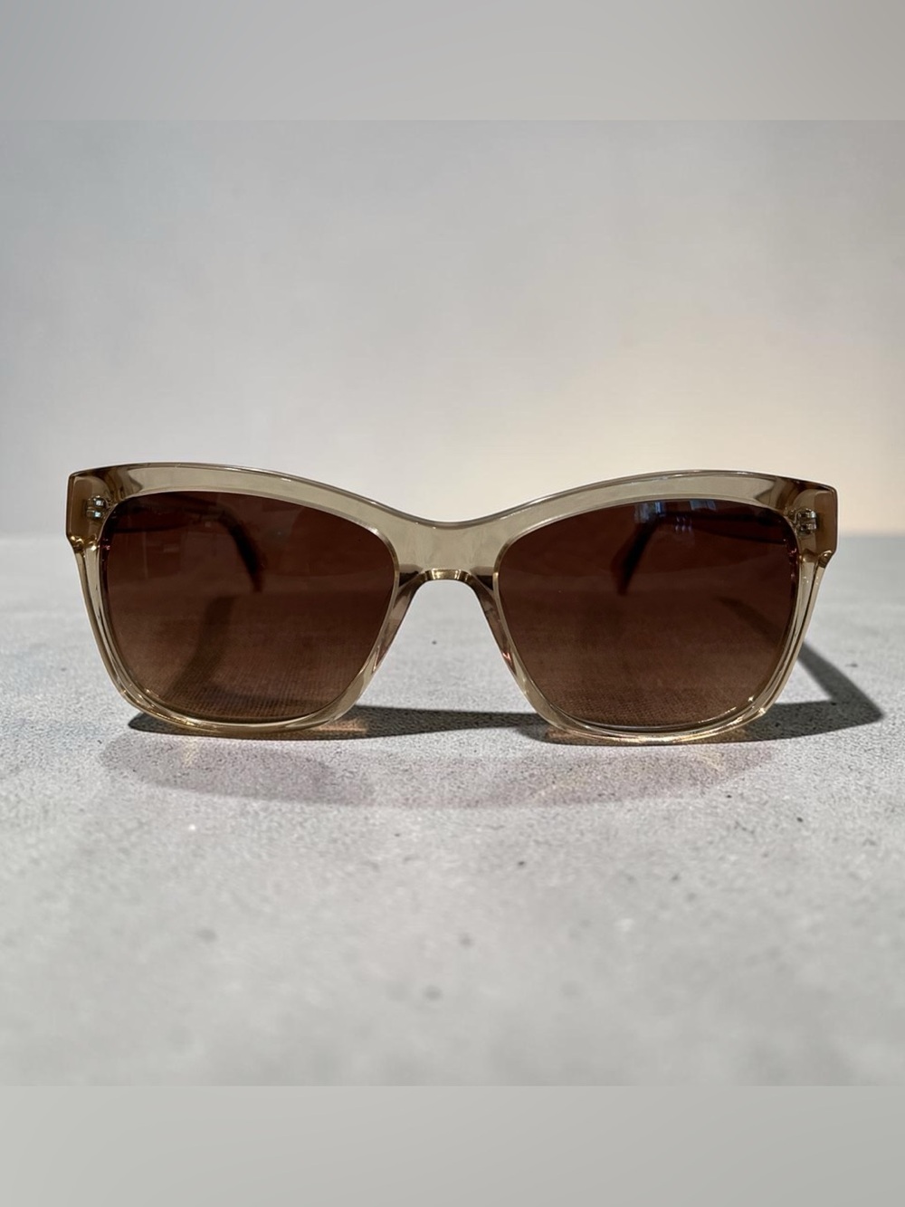 Cole Haan - Women’s Crystal Sand Frame Sunglasses with Brown Lenses